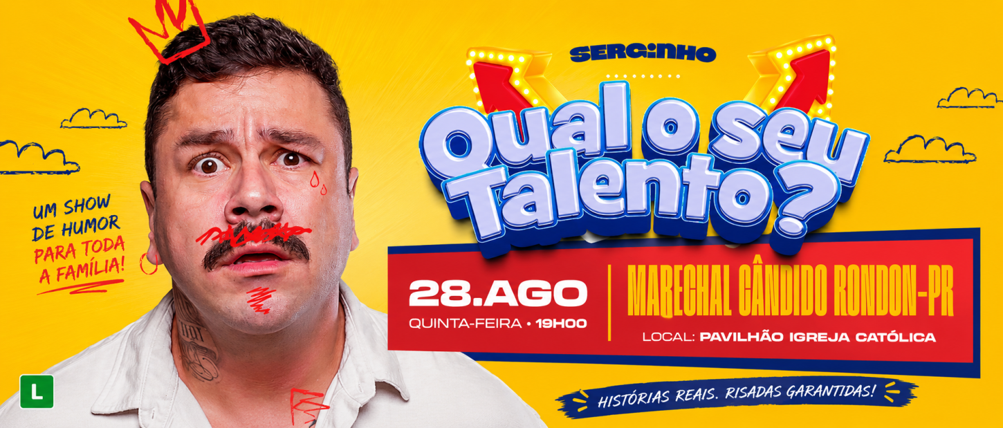 Serginho Lacerda chega a Marechal Cândido Rondon com o show “Vida de Pai”