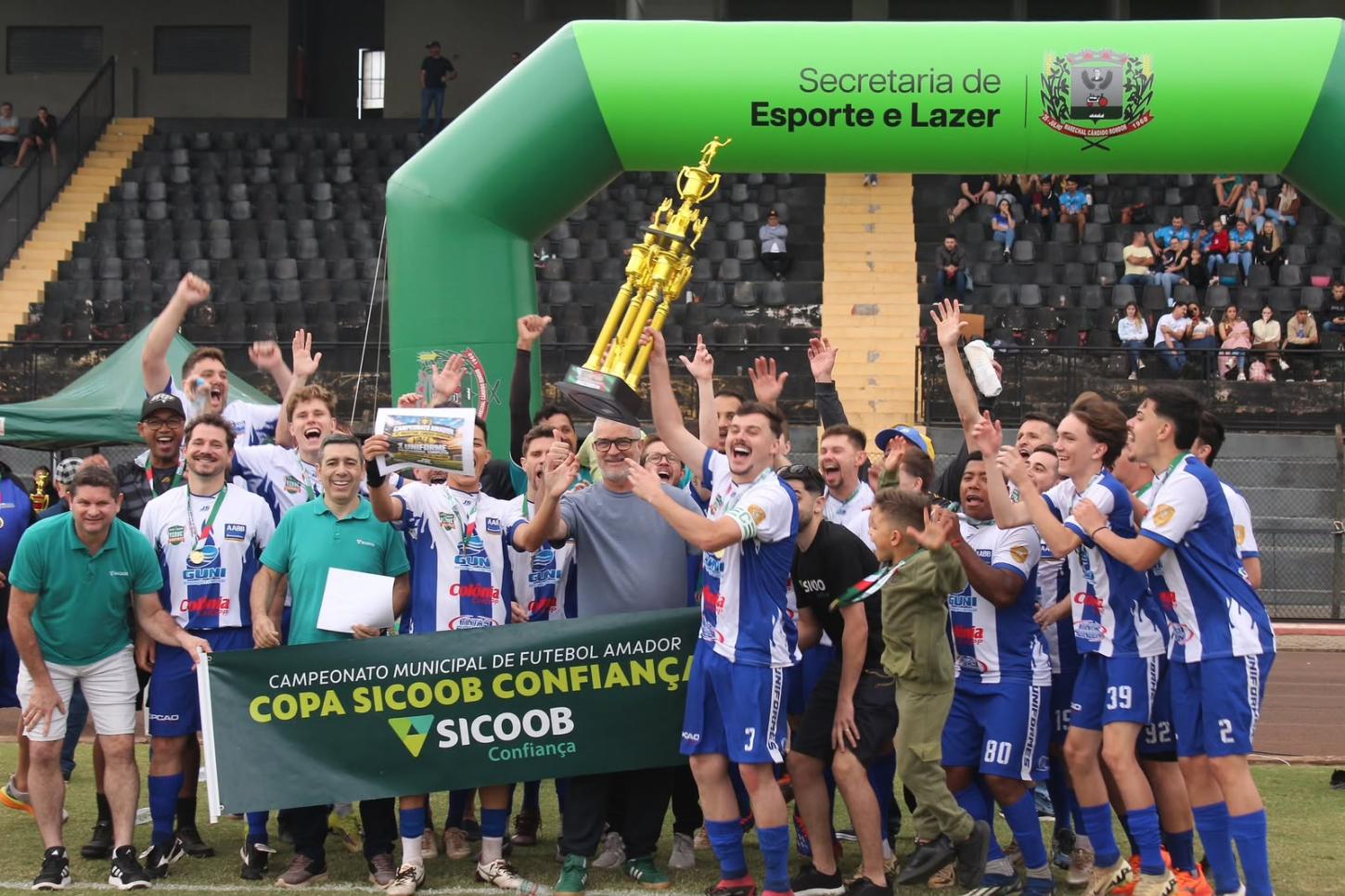 AABB conquista tricampeonato do futebol amador em Marechal 