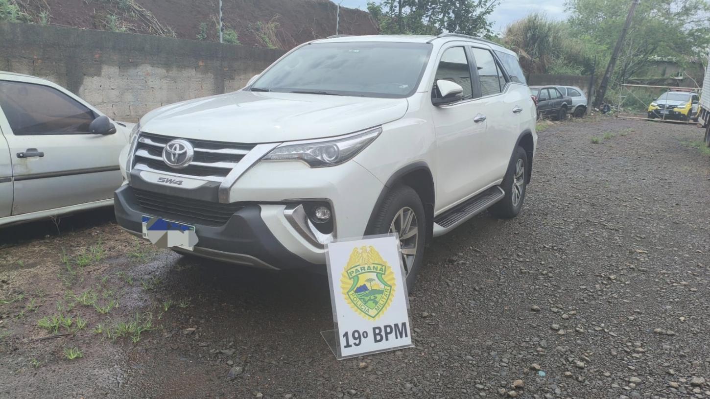 Toyota SW4 com suspeita de furto é recuperada em Marechal Cândido Rondon