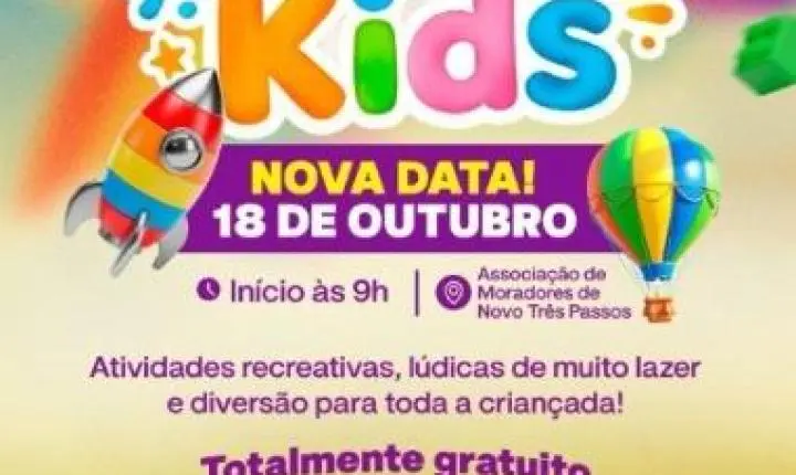  NOVA DATA: Viva Kids + Comunidade Show acontece em Novo Três Passos