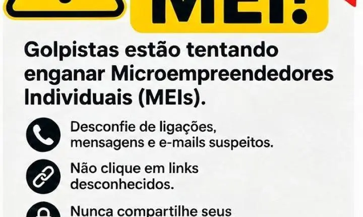 Prefeitura alerta MEIs sobre tentativas de golpe